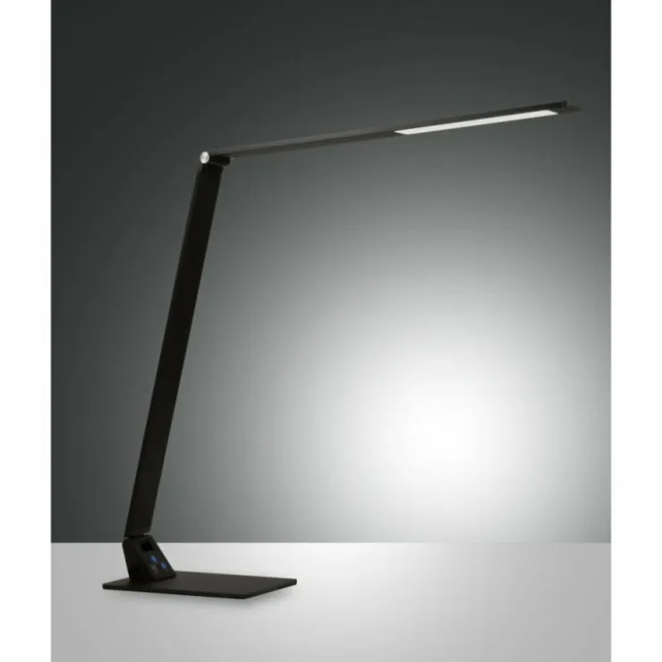 Luminaires Fabas Luce Éclairage Led|Lampe de table Fabas Luce Wasp LED Noir, 1 lumière