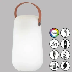 FHL easy Éclairage Led|Lampe de table Collgar LED Blanc, 1 lumière, Télécommandes, Changeur de couleurs