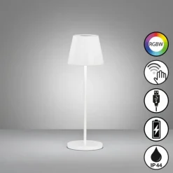 FHL easy Éclairage Led|Lampe de table Cosenza 2.0 LED Blanc, 1 lumière, Changeur de couleurs