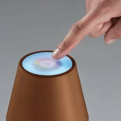 FHL easy Lampes À Poser|Lampe de table Cosenza 2.0 LED Rouille, 1 lumière, Changeur de couleurs