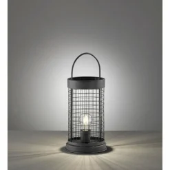 FHL easy Lampes À Poser|Lampe de table TIANA Gris, 1 lumière