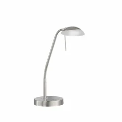 Luminaires Fischer & Honsel Lampes À Poser|Lampe de table Fischer & Honsel Pool TW LED Nickel mat, 1 lumière, Détecteur de mouvement