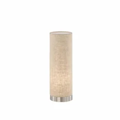Luminaires Fischer & Honsel Lampes À Poser|Lampe de table Fischer & Honsel Thor Nickel mat, 1 lumière