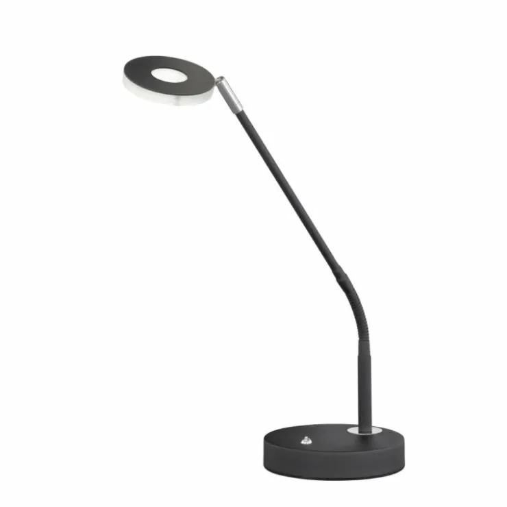 Luminaires Fischer & Honsel Éclairage Led|Lampe de table Fischer & Honsel Dent LED Noir, 1 lumière