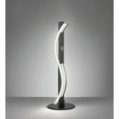 Luminaires Fischer & Honsel Éclairage Led|Lampe de table Fischer & Honsel Bridge LED Noir, 1 lumière