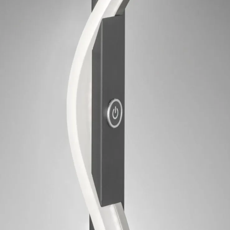 Luminaires Fischer & Honsel Éclairage Led|Lampe de table Fischer & Honsel Bridge LED Noir, 1 lumière