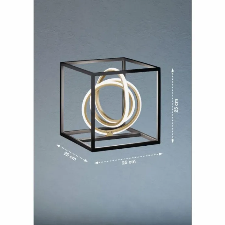 Luminaires Fischer & Honsel Éclairage Led|Lampe de table Fischer & Honsel Gisi LED Noir, 1 lumière
