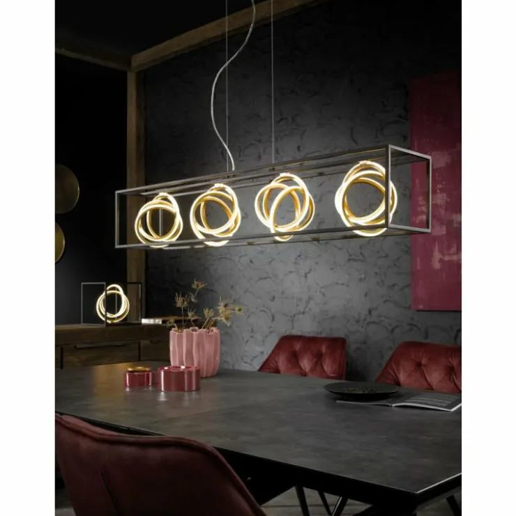 Luminaires Fischer & Honsel Éclairage Led|Lampe de table Fischer & Honsel Gisi LED Noir, 1 lumière