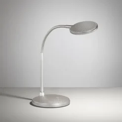 Luminaires Fischer & Honsel Éclairage Led|Lampe de table Fischer & Honsel Work LED Argenté, 1 lumière