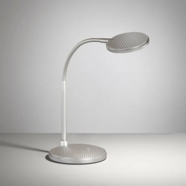 Luminaires Fischer & Honsel Éclairage Led|Lampe de table Fischer & Honsel Work LED Argenté, 1 lumière