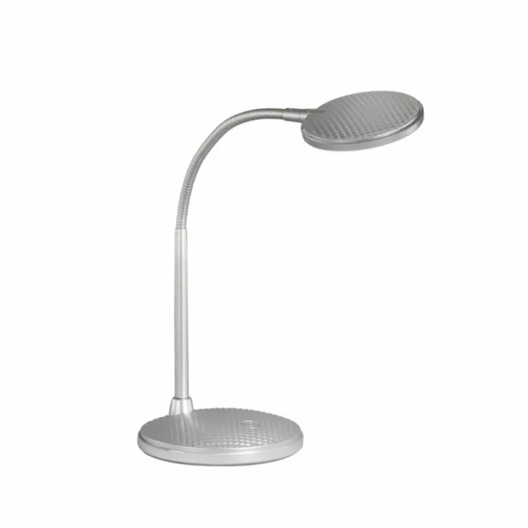 Luminaires Fischer & Honsel Éclairage Led|Lampe de table Fischer & Honsel Work LED Argenté, 1 lumière