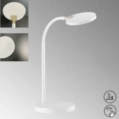 Luminaires Fischer & Honsel Lampes À Poser|Lampe de table Fischer-Honsel Luna LED Blanc, 1 lumière