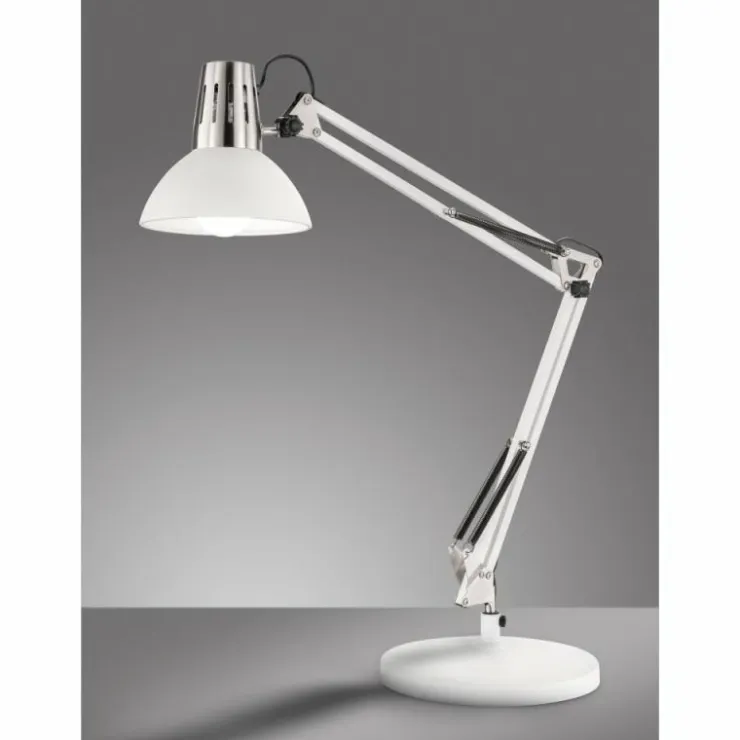 Luminaires Fischer & Honsel Lampes À Poser|Lampe de table Fischer-Honsel Pit Blanc, 1 lumière