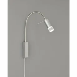 Luminaires Fischer & Honsel Éclairage Led|Lampe de table Fischer-Honsel River LED Nickel mat, 1 lumière