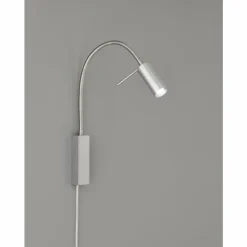 Luminaires Fischer & Honsel Éclairage Led|Lampe de table Fischer-Honsel River LED Nickel mat, 1 lumière
