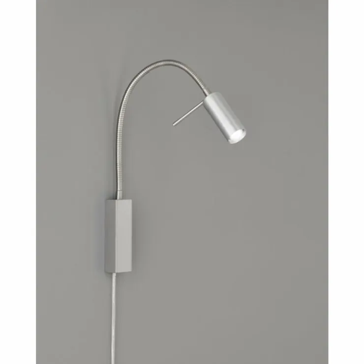 Luminaires Fischer & Honsel Éclairage Led|Lampe de table Fischer-Honsel River LED Nickel mat, 1 lumière