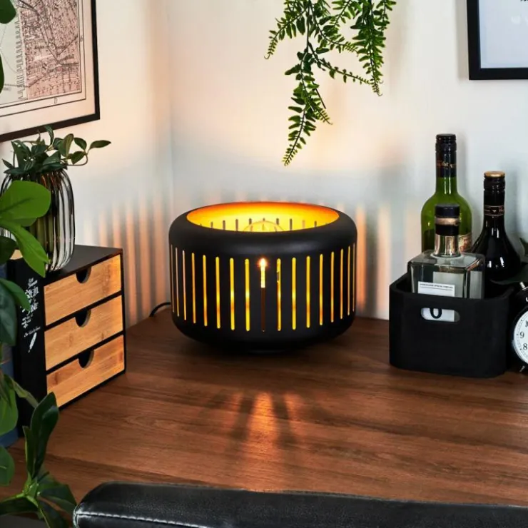 hofstein Lampes À Poser|Lampe de table Fournie Noir, 1 lumière