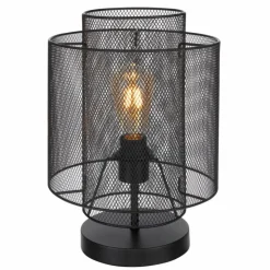 Luminaires Globo Lighting Lampes À Poser|Lampe de table Globo AUGUSTIN Noir, 1 lumière