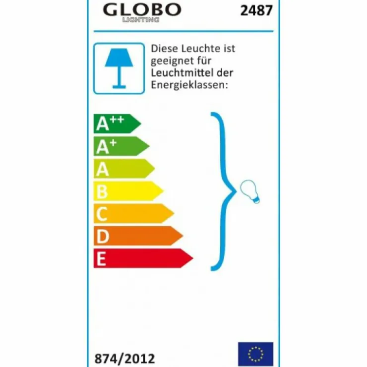 Luminaires Globo Lighting Lampes À Poser|Lampe de table Globo BASIC Argenté, 1 lumière