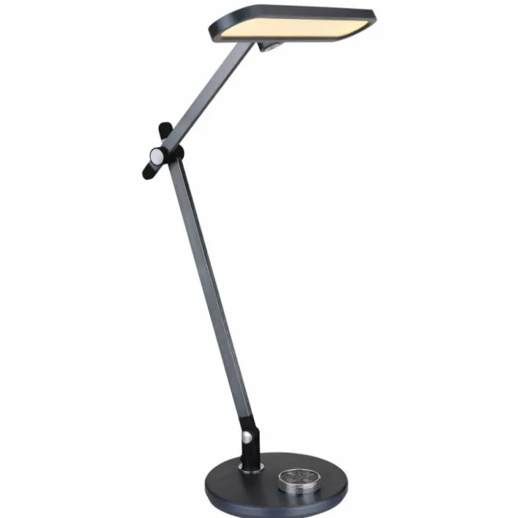 Luminaires Globo Lighting Éclairage Led|Lampe de table Globo BERLETTA LED Gris, Blanc, 1 lumière