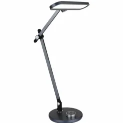 Luminaires Globo Lighting Éclairage Led|Lampe de table Globo BERLETTA LED Gris, Blanc, 1 lumière