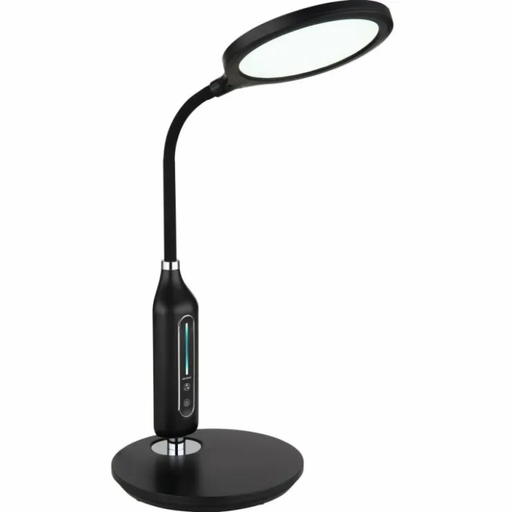 Luminaires Globo Lighting Éclairage Led|Lampe de table Globo FRUGGY LED Chrome, Noir, 1 lumière
