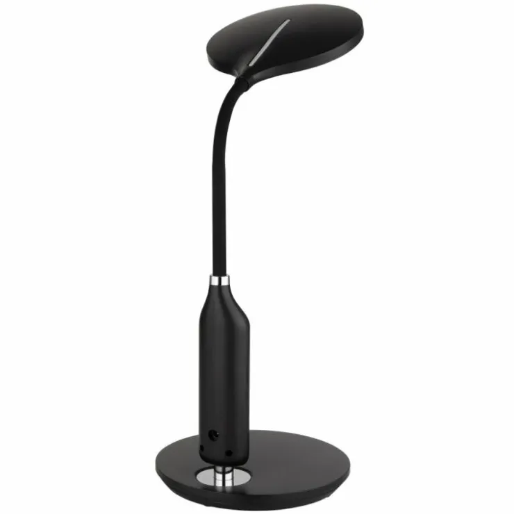 Luminaires Globo Lighting Éclairage Led|Lampe de table Globo FRUGGY LED Chrome, Noir, 1 lumière