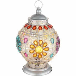 Luminaires Globo Lighting Lampes À Poser|Lampe de table Globo GELASIUS Gris, Argenté, 1 lumière