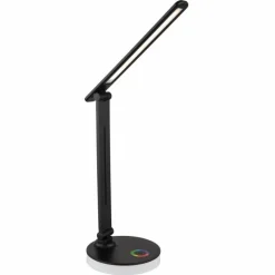 Luminaires Globo Lighting Éclairage Led|Lampe de table Globo GERALDO LED Noir, 1 lumière, Changeur de couleurs