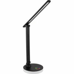 Luminaires Globo Lighting Éclairage Led|Lampe de table Globo GERALDO LED Noir, 1 lumière, Changeur de couleurs