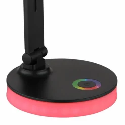 Luminaires Globo Lighting Éclairage Led|Lampe de table Globo GERALDO LED Noir, 1 lumière, Changeur de couleurs