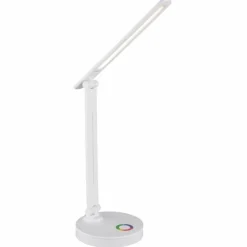 Luminaires Globo Lighting Lampes À Poser|Lampe de table Globo GERALDO LED Blanc, 1 lumière, Changeur de couleurs