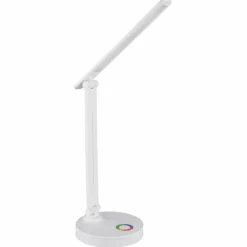 Luminaires Globo Lighting Lampes À Poser|Lampe de table Globo GERALDO LED Blanc, 1 lumière, Changeur de couleurs