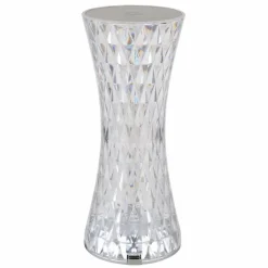 Luminaires Globo Lighting Lampes À Poser|Lampe de table Globo GIXI LED Argenté, Transparent, 1 lumière, Changeur de couleurs
