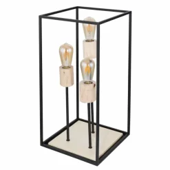 Luminaires Globo Lighting Lampes À Poser|Lampe de table Globo HAGAR Noir, 3 lumières
