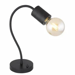 Luminaires Globo Lighting Lampes À Poser|Lampe de table Globo HERMINE Noir, 1 lumière