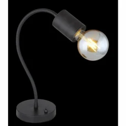 Luminaires Globo Lighting Lampes À Poser|Lampe de table Globo HERMINE Noir, 1 lumière
