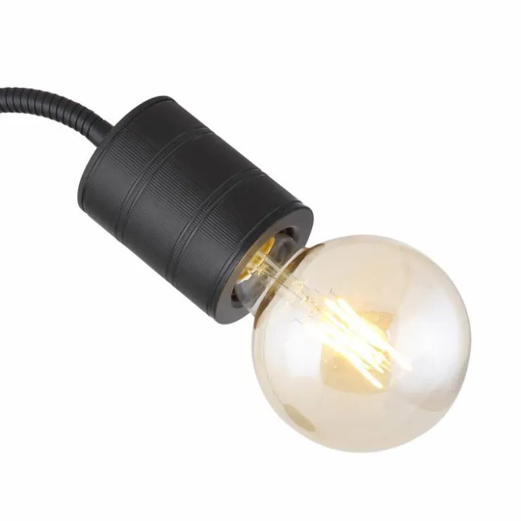 Luminaires Globo Lighting Lampes À Poser|Lampe de table Globo HERMINE Noir, 1 lumière