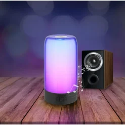 Luminaires Globo Lighting Éclairage Led|Lampe de table Globo SANDRINA LED Noir, 1 lumière, Télécommandes, Changeur de couleurs