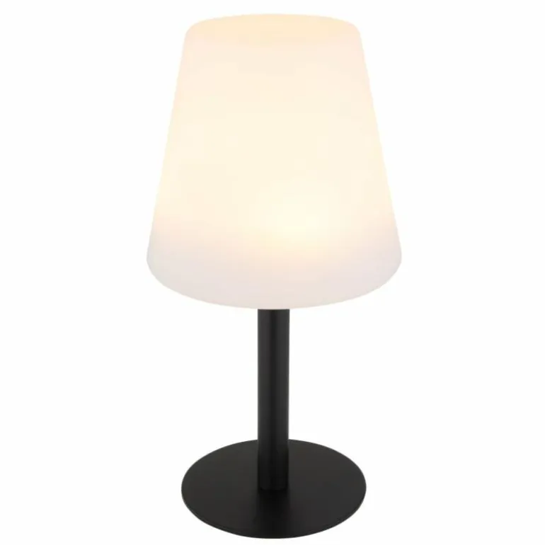 Lampe de table Globo SOLAR LED Noir, 8 lumières, Changeur de couleurs