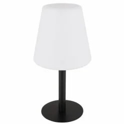 Lampe de table Globo SOLAR LED Noir, 8 lumières, Changeur de couleurs