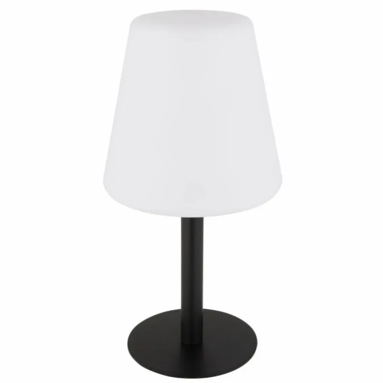 Lampe de table Globo SOLAR LED Noir, 8 lumières, Changeur de couleurs