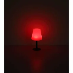 Lampe de table Globo SOLAR LED Noir, 8 lumières, Changeur de couleurs