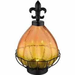 Lampe de table Globo SOLAR LED Noir, 1 lumière, Télécommandes