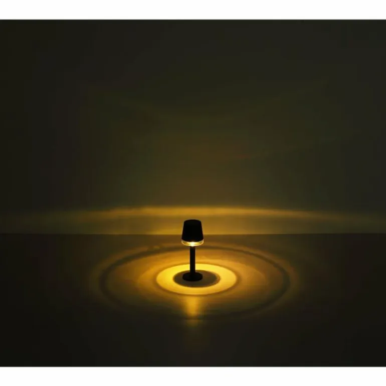 Lampe de table Globo SOLAR LED Noir, Transparent, 1 lumière