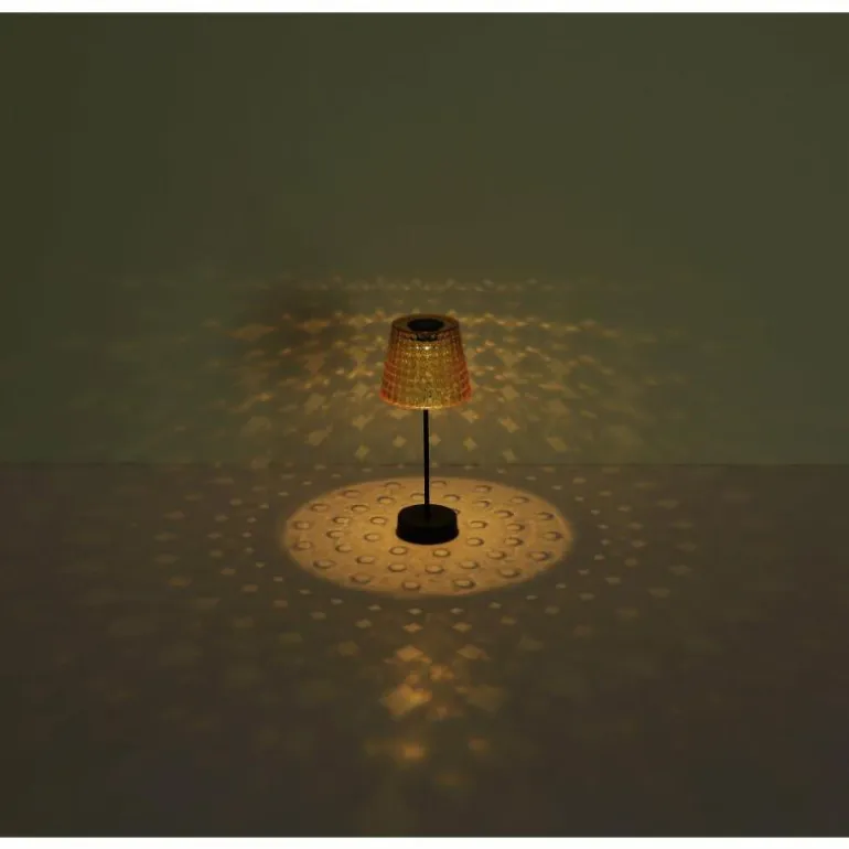 Lampe de table Globo SOLAR LED Ambre, Noir, 1 lumière
