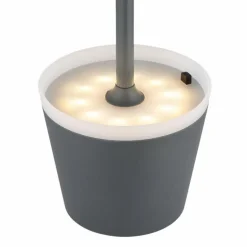 Lampe de table Globo SOLAR LED Anthracite, Blanc, 1 lumière