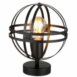 Luminaires Globo Lighting Lampes À Poser|Lampe de table Globo TAMARA Noir, 1 lumière