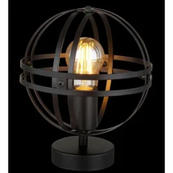 Luminaires Globo Lighting Lampes À Poser|Lampe de table Globo TAMARA Noir, 1 lumière