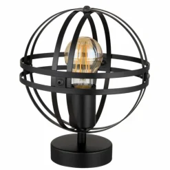 Luminaires Globo Lighting Lampes À Poser|Lampe de table Globo TAMARA Noir, 1 lumière